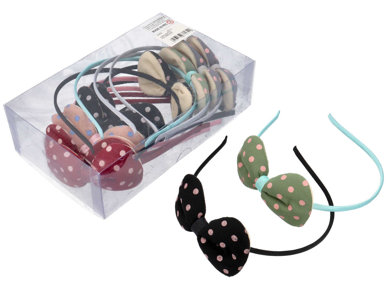 cerchietto c/fiocco pois ch922