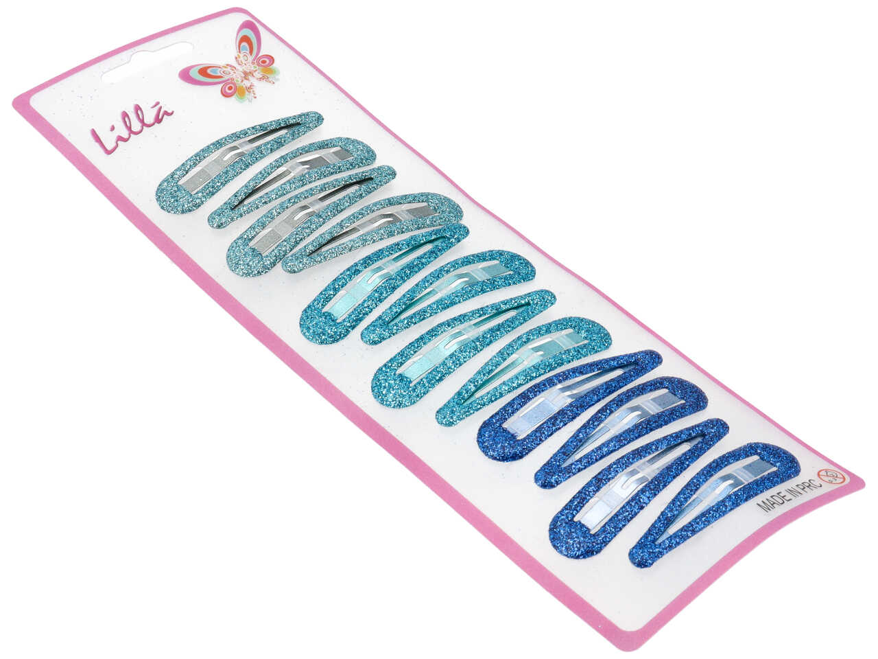 clic clac 6cm glitter toni blu cl936/6