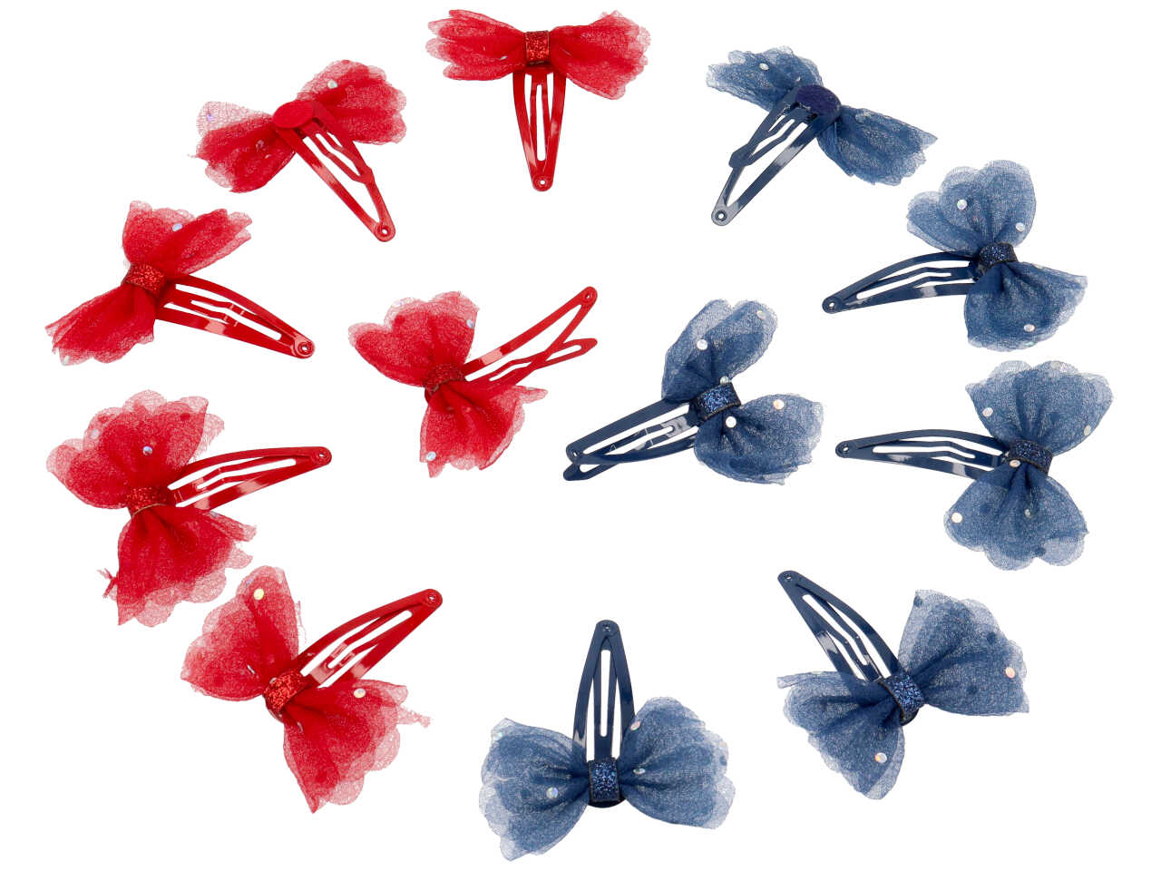 clic clac 5cm c/fiocco rosso/blu fb915