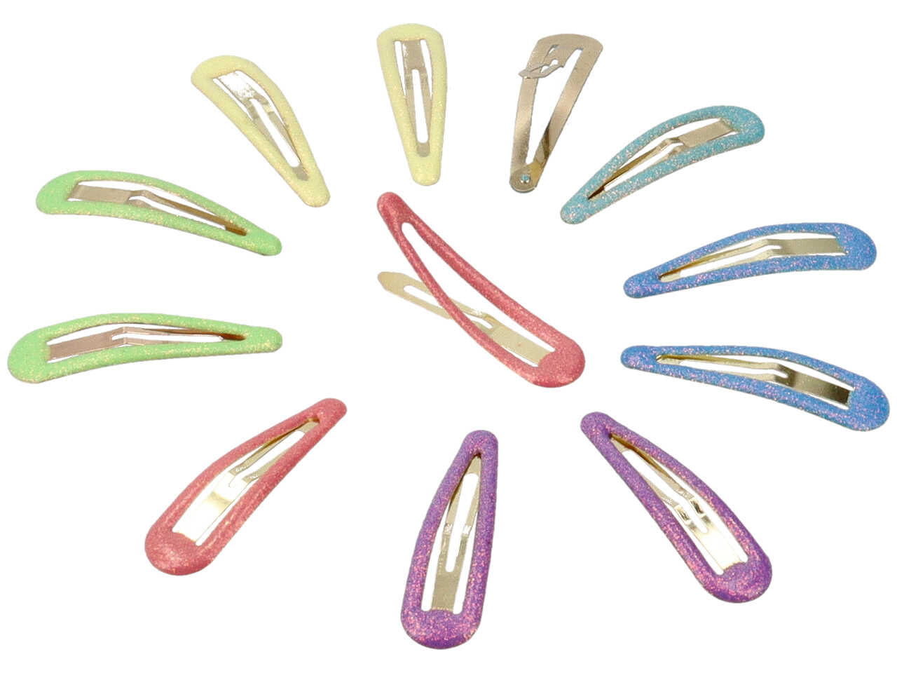 Clic clac 6cm glitter pastello cl1010/6