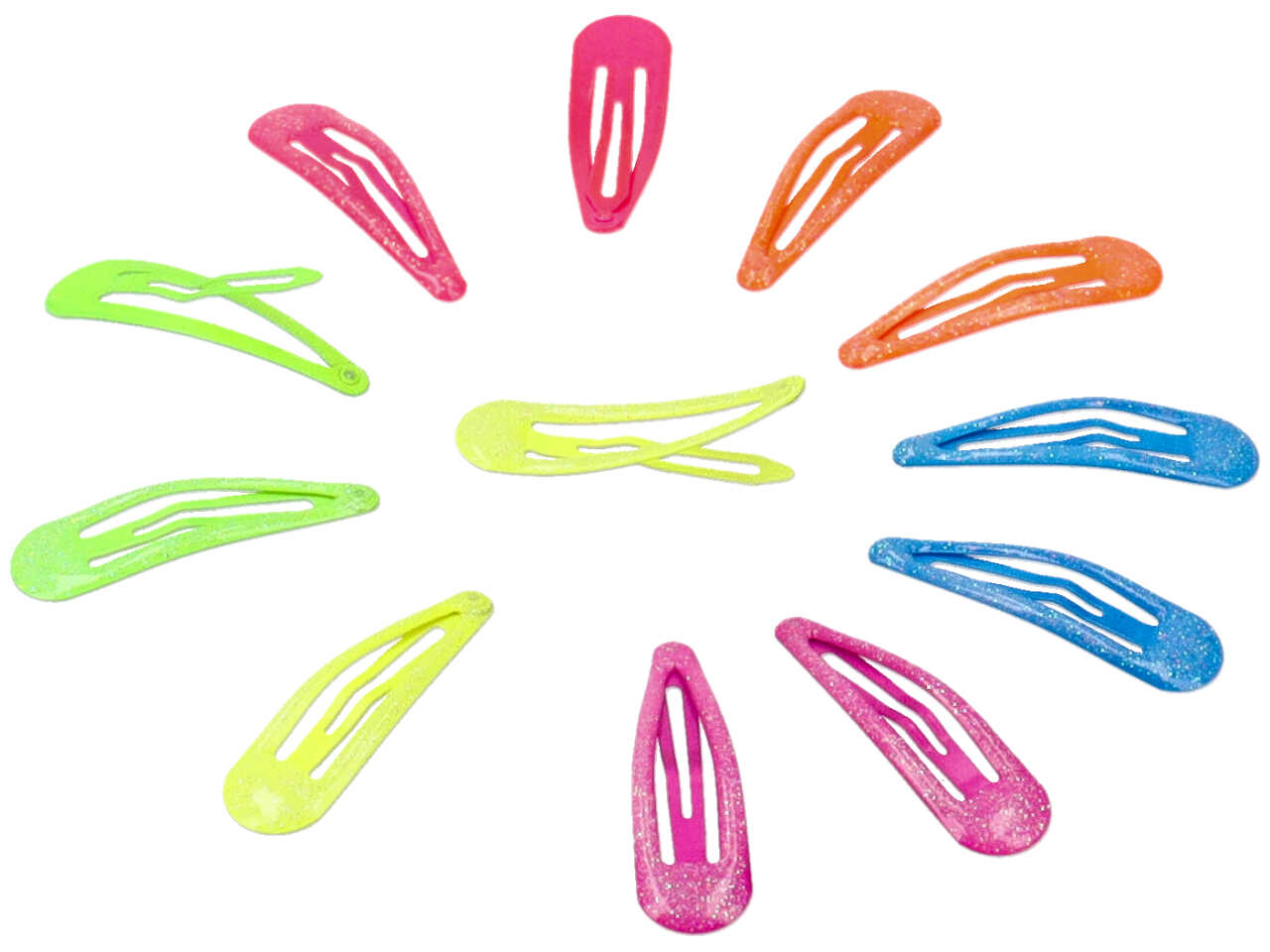 clic clac 6cm glitter fluo cl1011/5