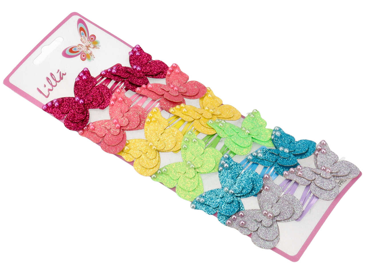 clic clac 5cm c/farfalla e perle fb1024