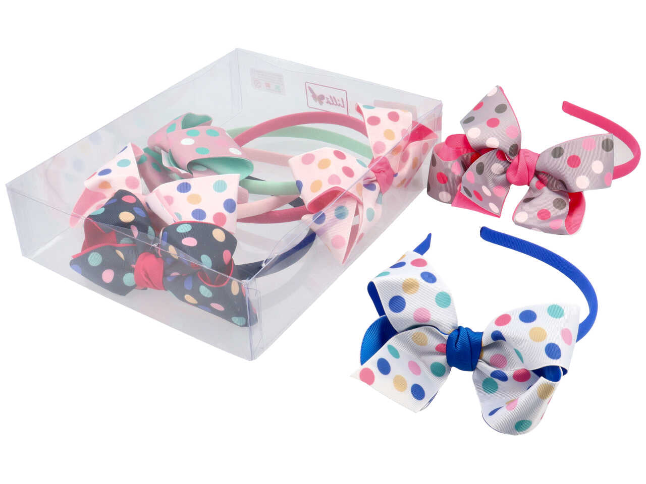 cerchietto c/fiocco pois cb1001