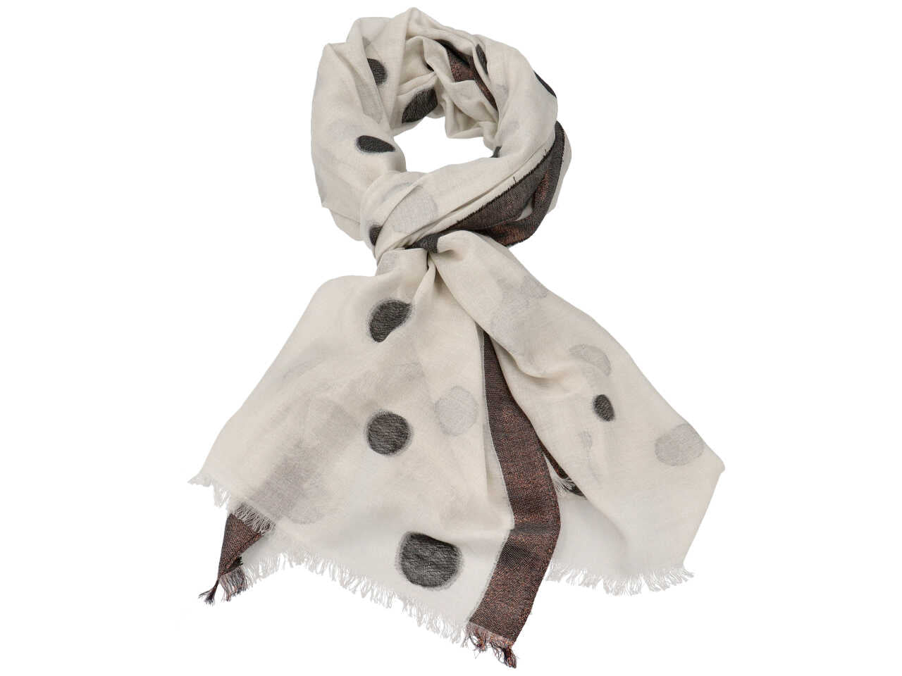sciarpa bianca pois 90x200 sc3607/bi