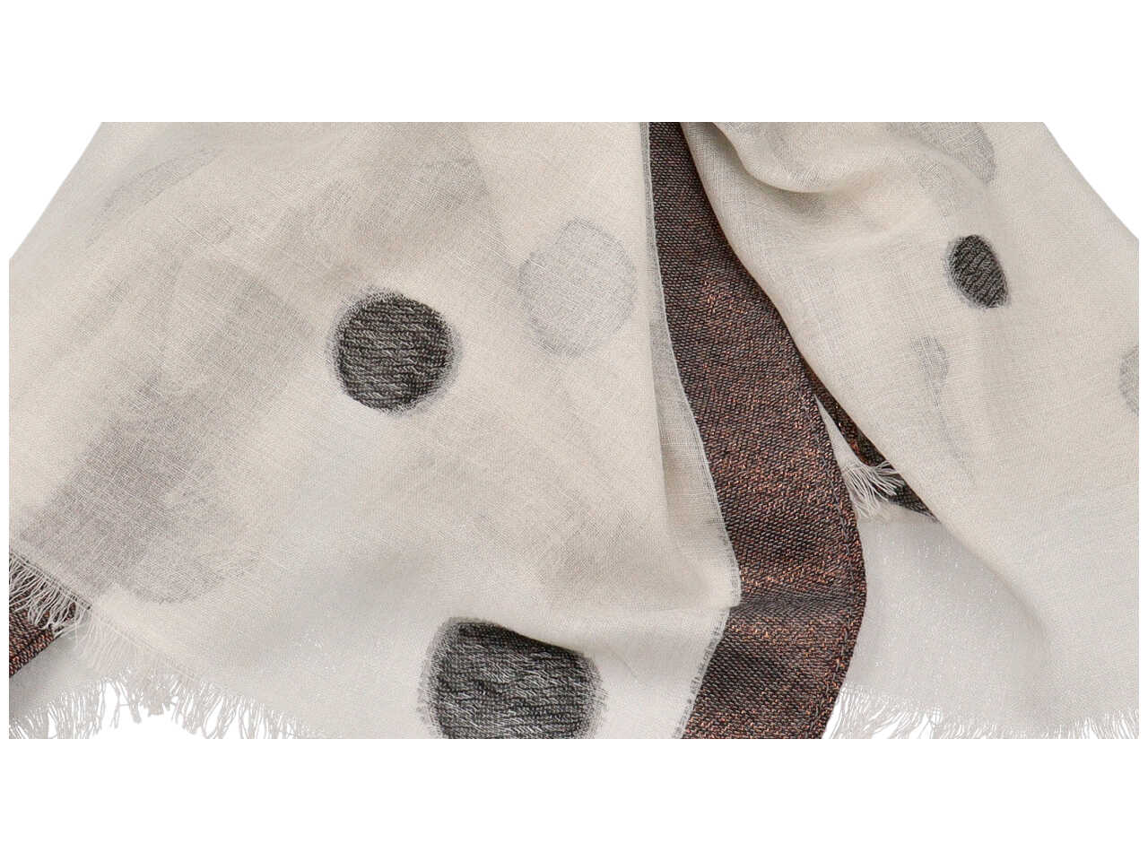 sciarpa bianca pois 90x200 sc3607/bi