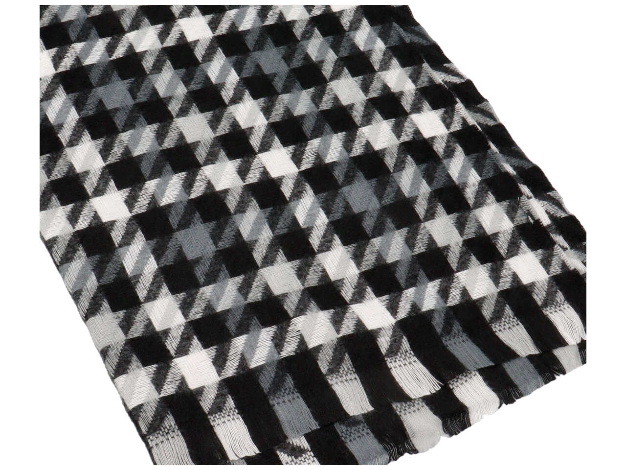sciarpa a fantasia multirighe 70x180cm nero grigio 80% VISCOSA 20% LANA