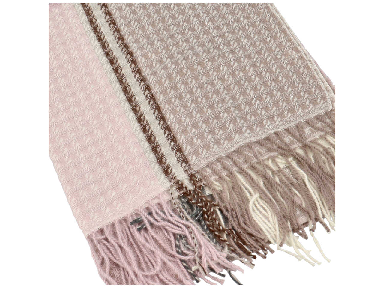 sciarpa a fantasia 70x185cm rosa beige 80% VISCOSA 20% LANA