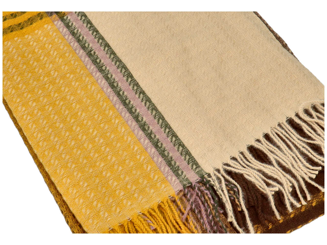sciarpa a fantasia 70x185cm giallo marrone 80% VISCOSA 20% LANA