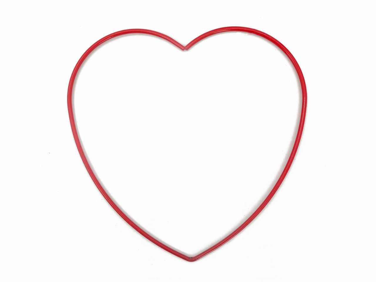 cuore in metallo colore rosso d.40cm