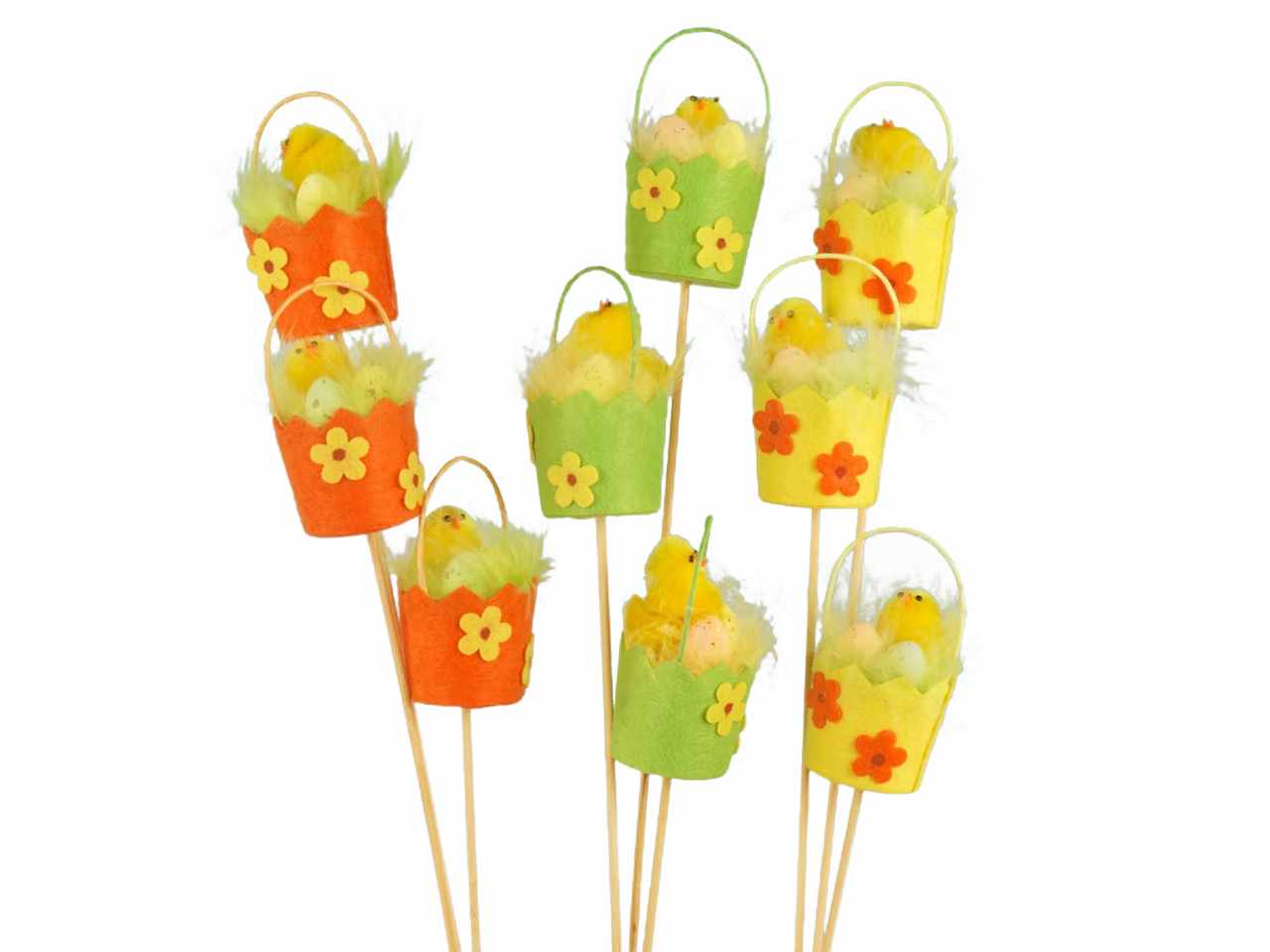 pick cestino in panno con pulcino 3 assortimenti