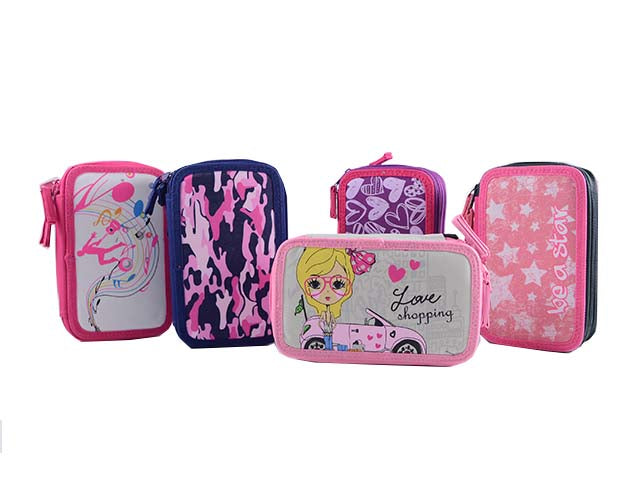 Astuccio 3 zip 20x12,7x7cm