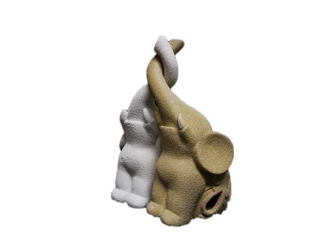 Coppia elefanti resina 20cm by19g05/20