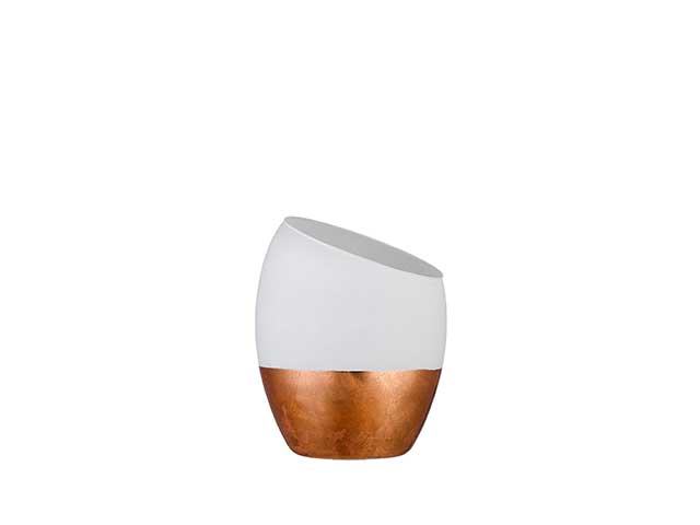 l.vetro vaso obliquo h20india rame81/10 $