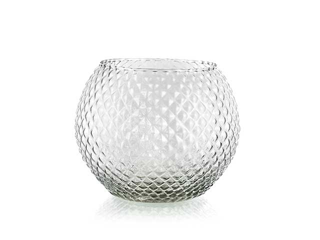 L.diamond vaso sfera d25cm fr80/d25
