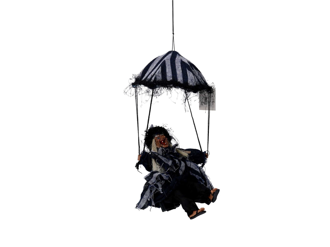 Befana con paracadute in poliestere con musica