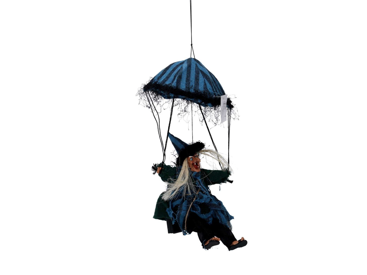 Befana con paracadute in poliestere con musica