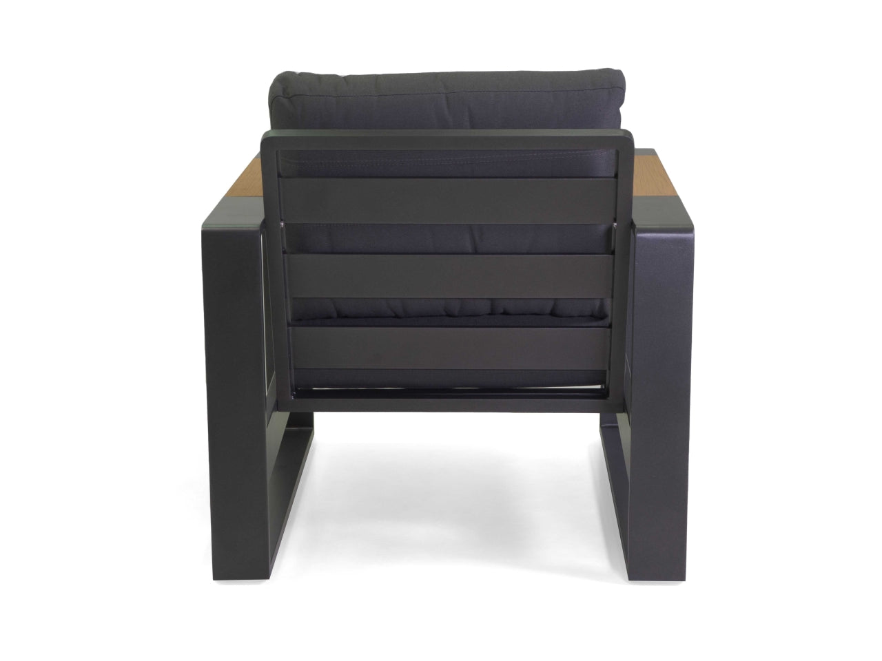 Salotto in alluminio blaine colore antracite 3 posti