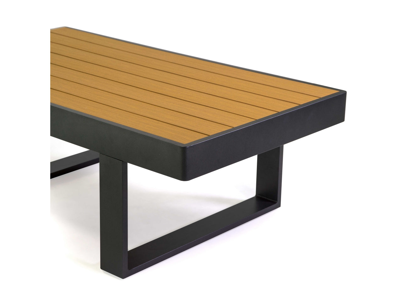 Salotto in alluminio blaine colore antracite 3 posti