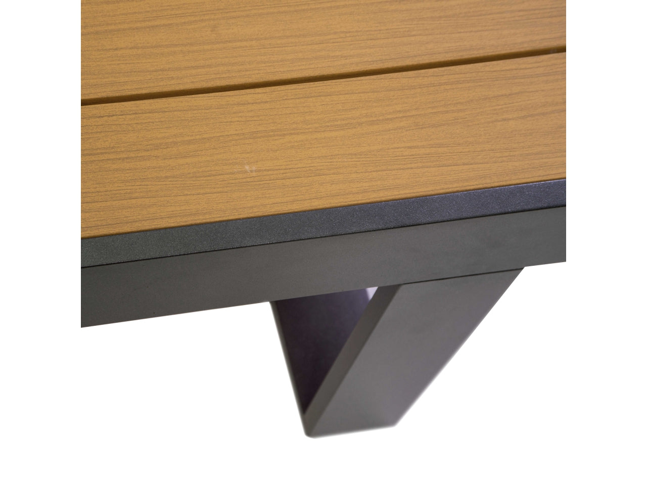 Salotto in alluminio blaine colore antracite 3 posti