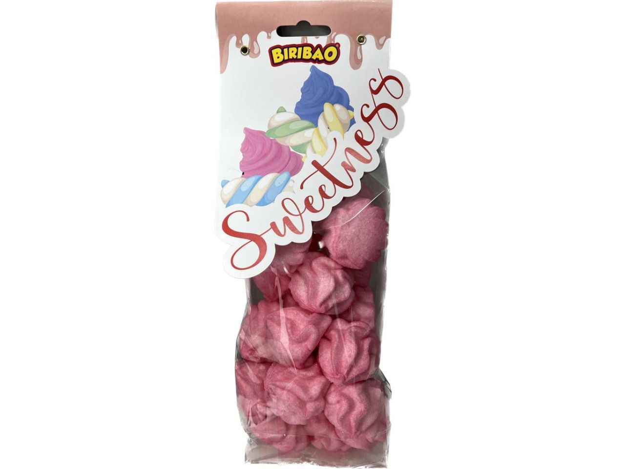 Marshmallow biribao fiamme rosa 200gr