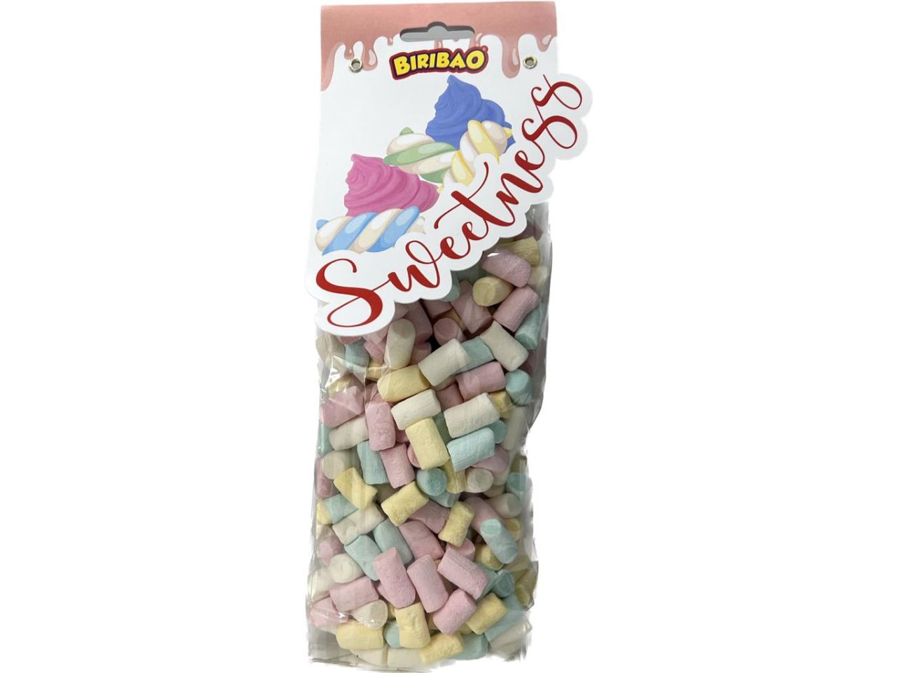 Marshmallow biribao estruso gessetti mix 1,5cm 200gr