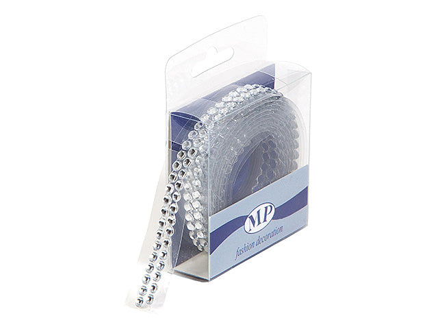 Strass adesivi 8mm 1,5mt t048