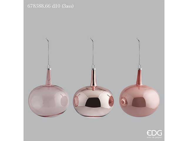 sfera vetro d10cm rosa neck lav.b6678588,66