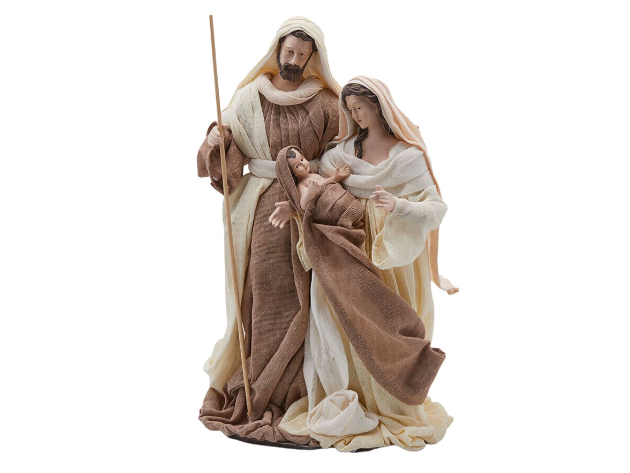 Nativita lord con base misura h.28cm colore nocciola