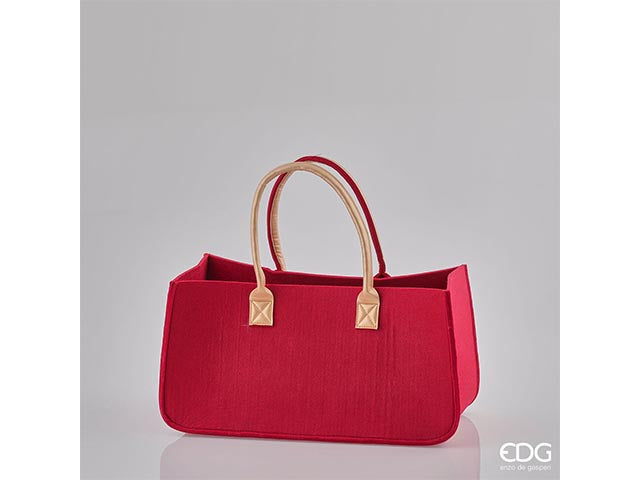 borsa feltro 25x50x25cm rossa 715253,42