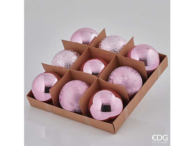 sfera pvc 8cm 9pz rosa 677758,50