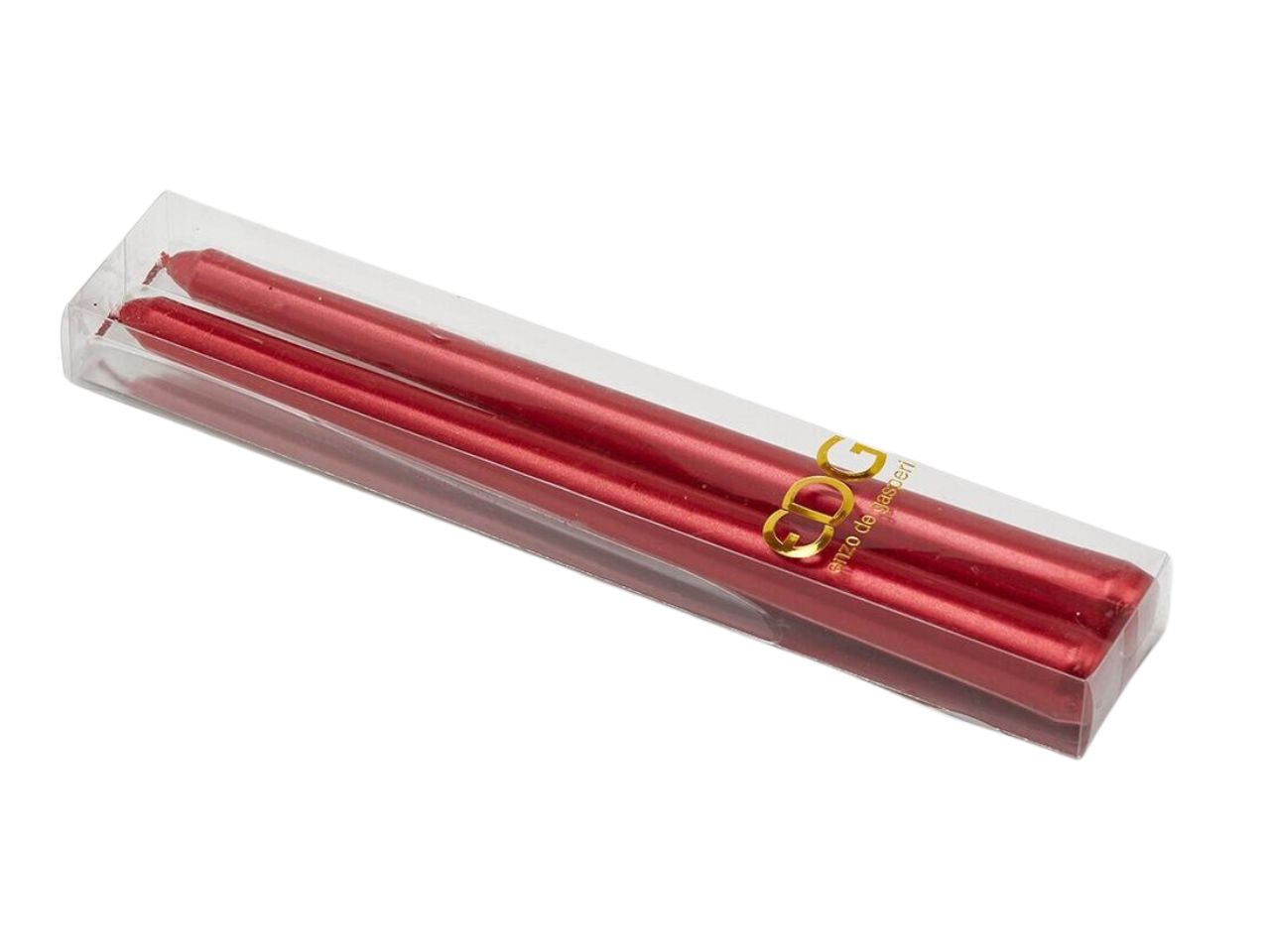 Candela a stelo misura 250x22mm colore borgogna - la confezione comprende 2 candele