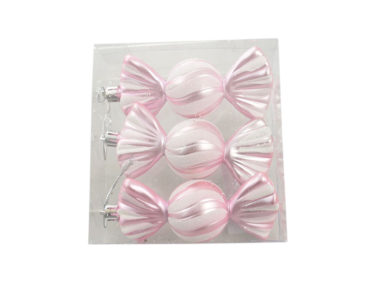 Pendente candy - la confezione comprende 3 candy misura 12x11,5x4cm colore rosa