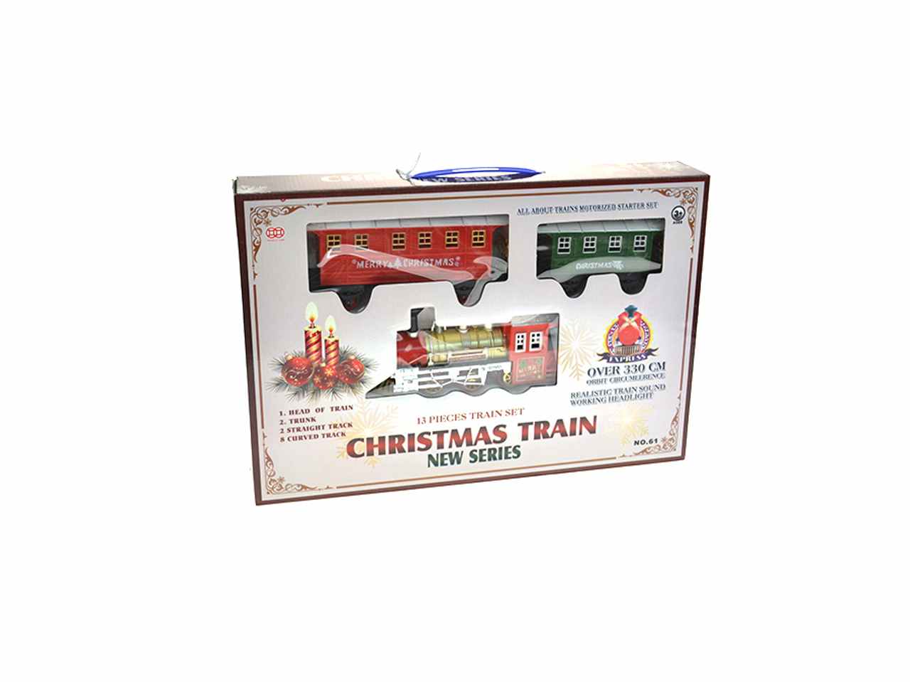 Trenino elettrico a batteria con faro e suono 78cm