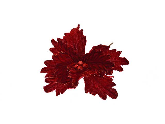 fiore gambo corto 30cm rosso 49985652