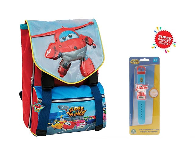 Super wings zaino estensibile con gadget