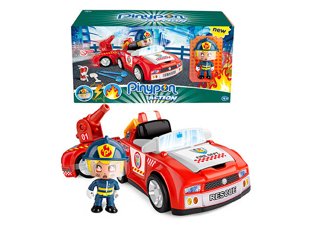 pinypon action veicoli pompieri 2 pezzi +pe.pnc03000 $