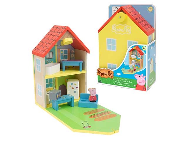 Peppa pig casa legno c/1 pers ppc68000