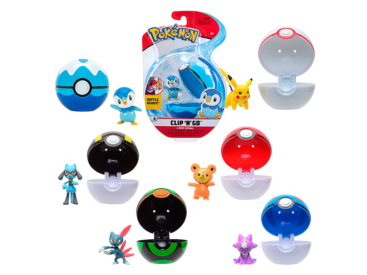 Pokemon clip'n go c/pers.ass. 6pke49000