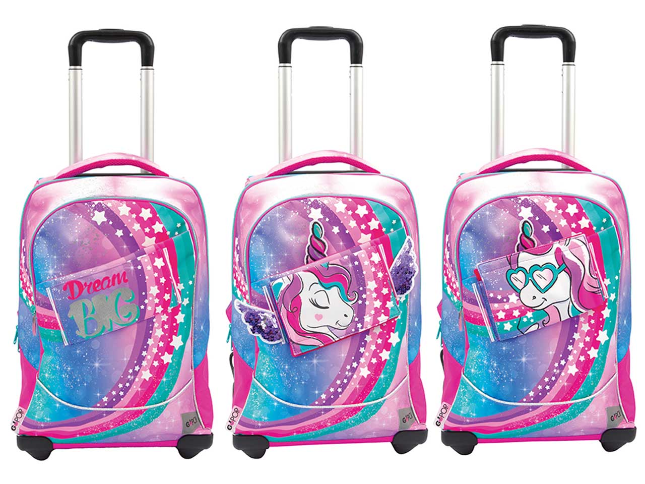 Gopop 23 trolley con 2 ruote unicorn