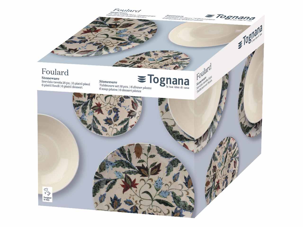 Foulard servizio tavola da 18 pezzi