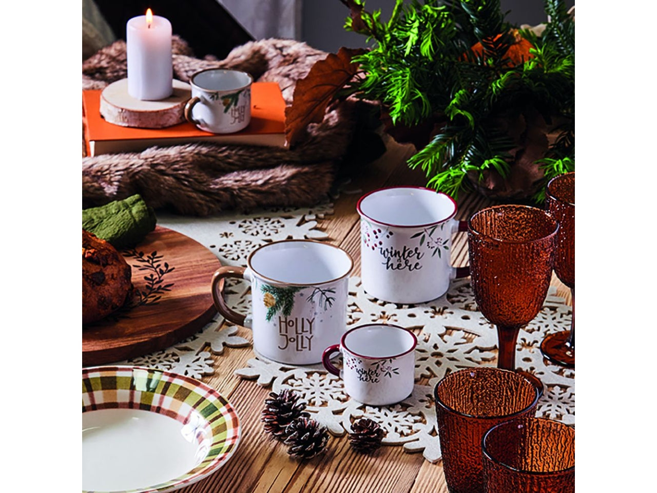 Tognana mug natalizia da 360cc linea vintage winter