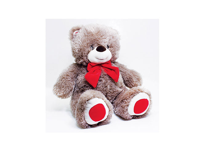 Orso fiocco rosso 50cm 10470018