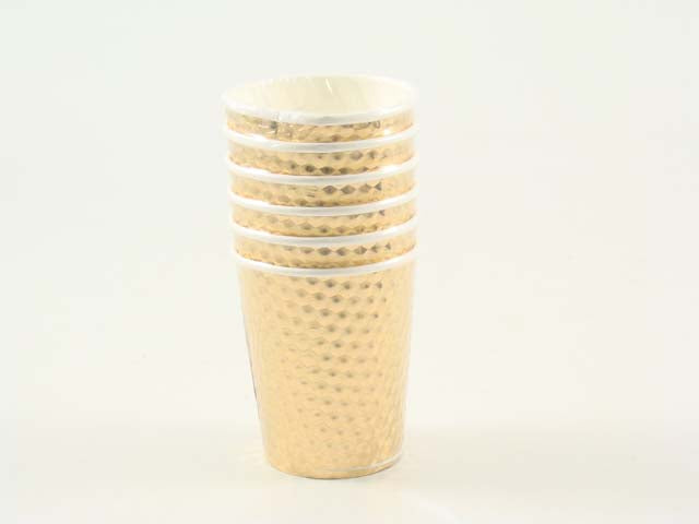 Bicchieri 6 pezzi oro 8879