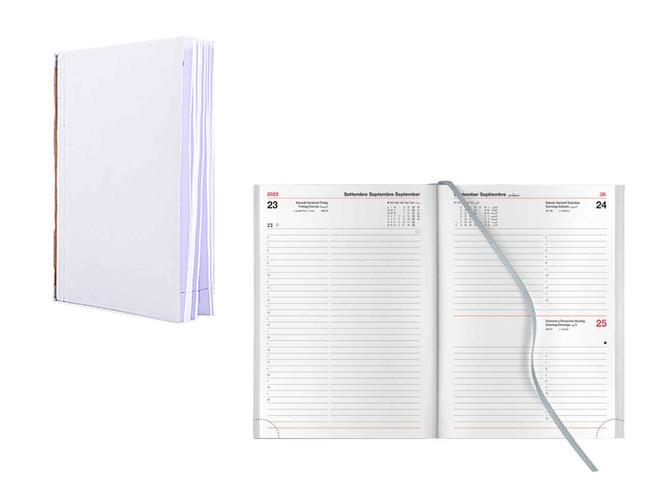 agenda giornaliera con interno cartonato 14,5x20,5