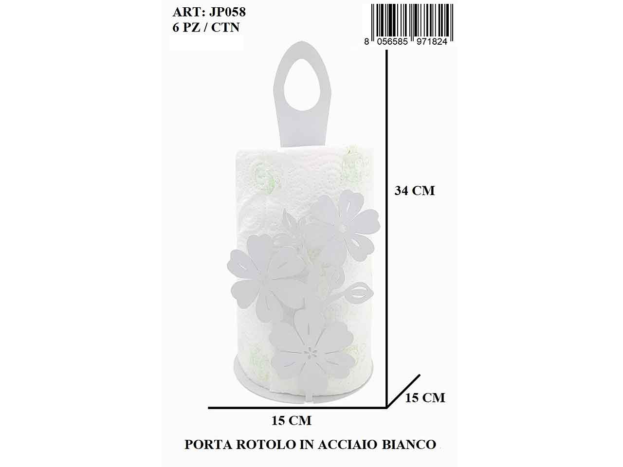 l.ilaria porta rotolo acc.bianco jp058