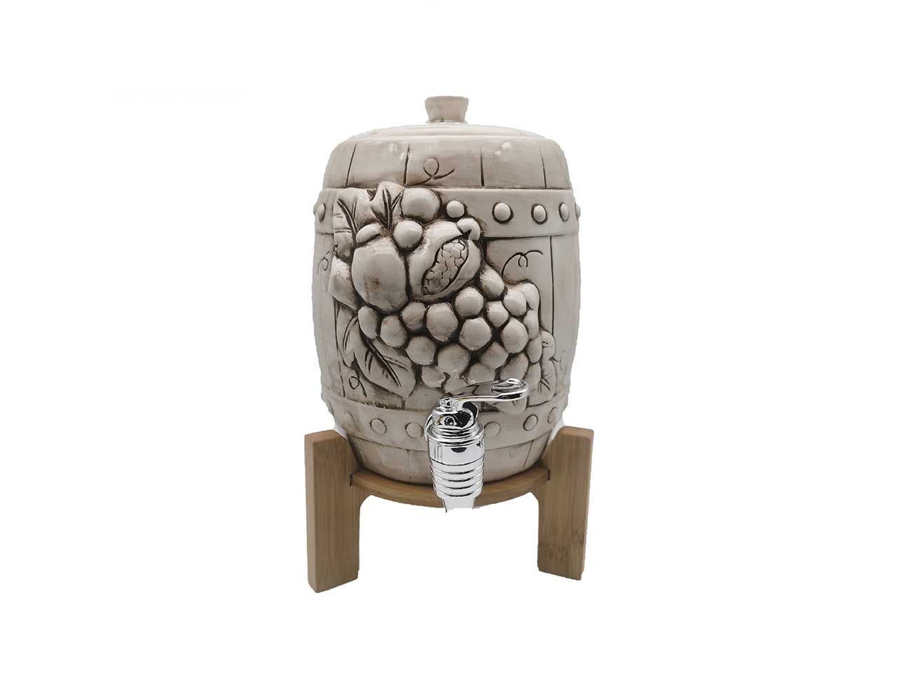 L.brunella botte con rubinetto e stand in bamboo 22050b