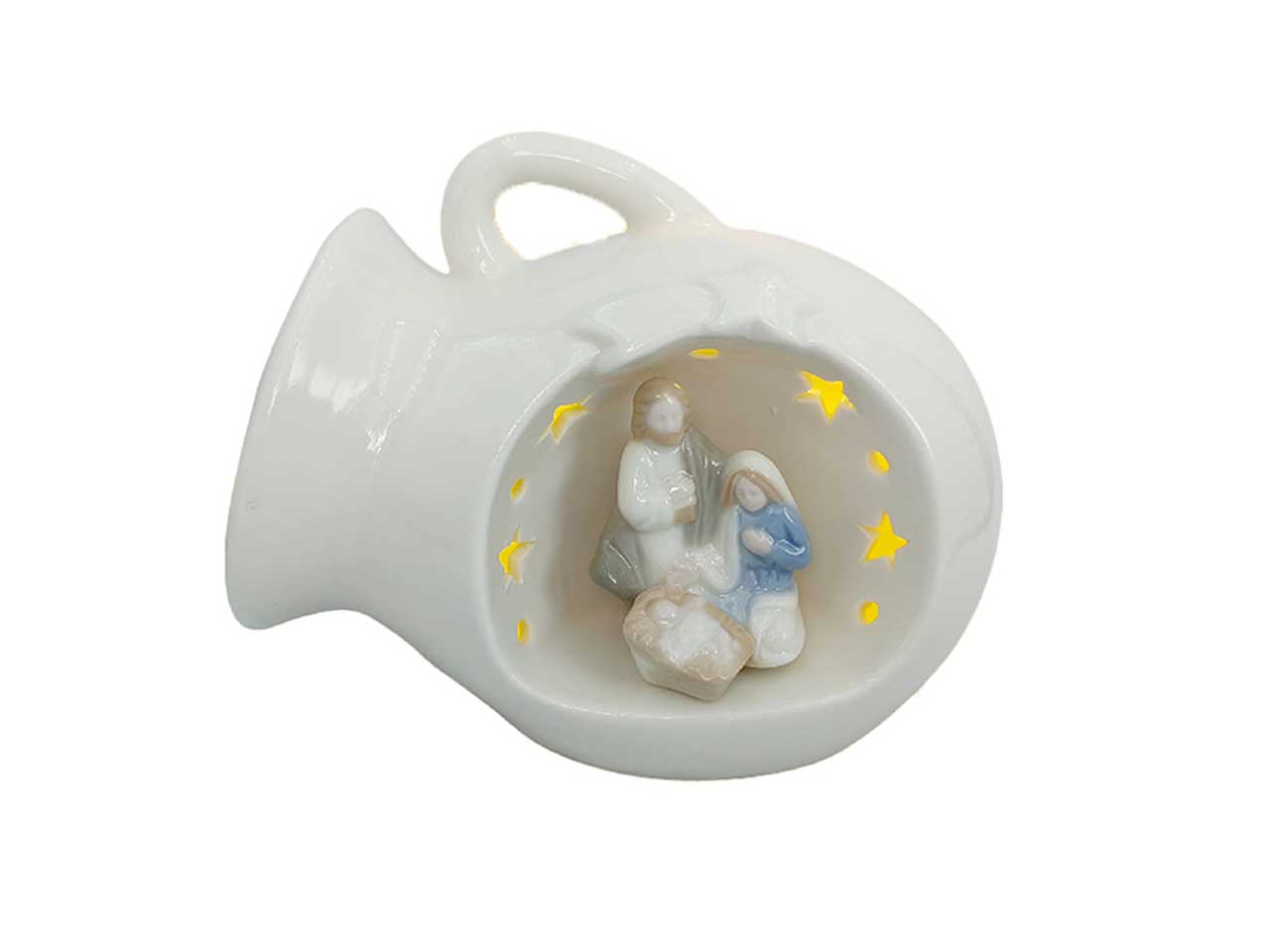 Anfora con nativita' e led