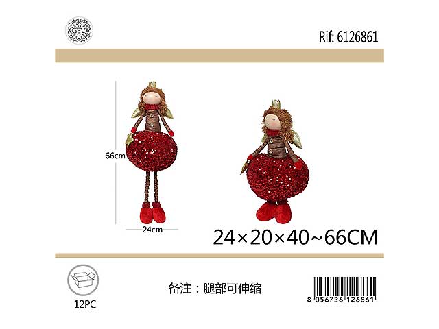 Bambola angelo allungabile 40-66cm