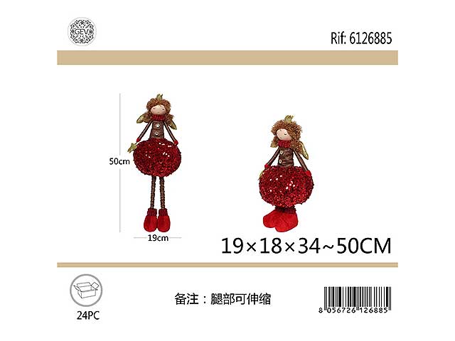 Bambola angelo allungabile 34-50cm