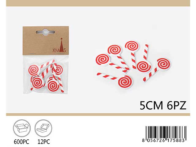 Lollipop 5cm 6 pezzi
